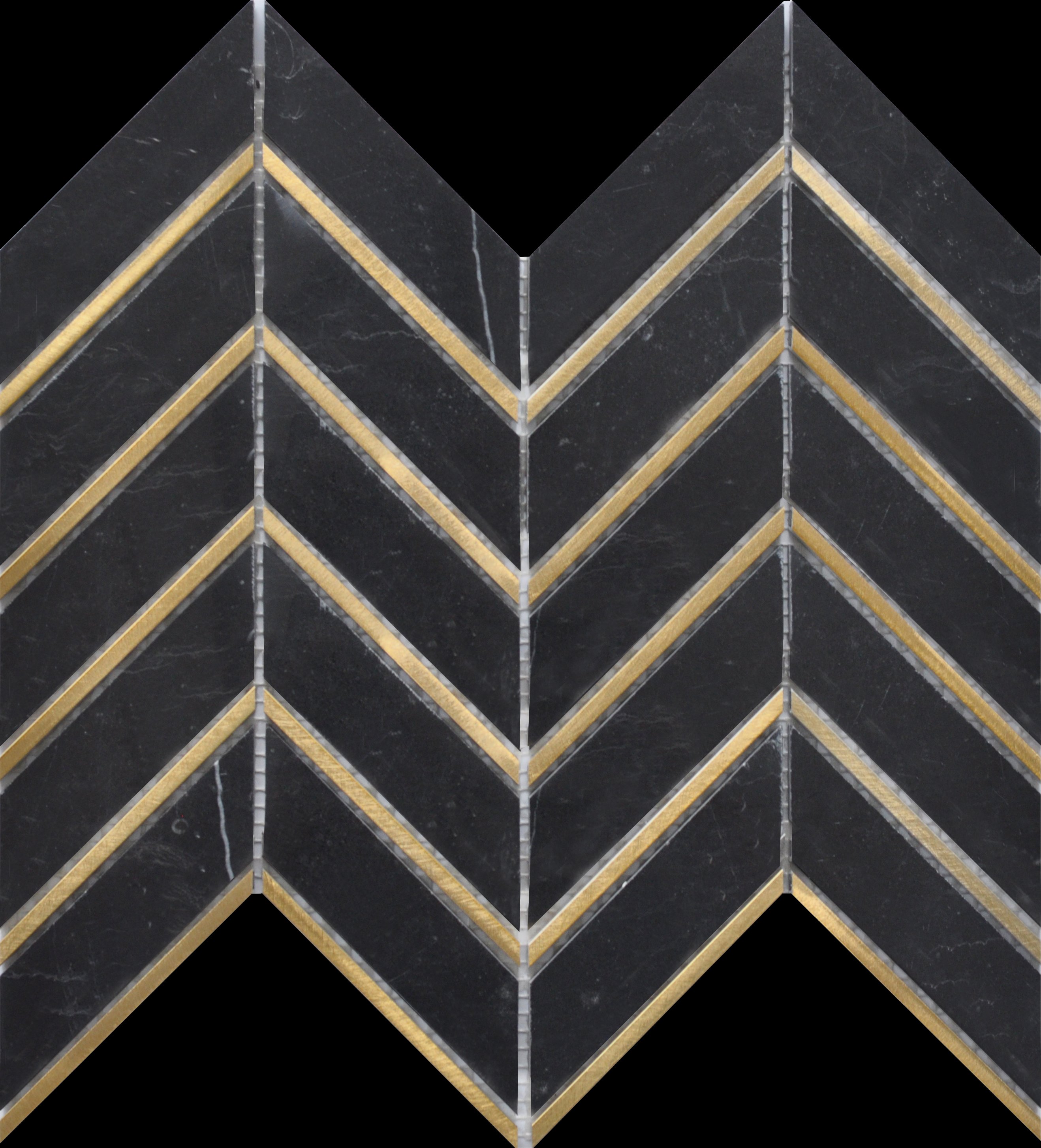 Nero Marquina Metal Arrow
